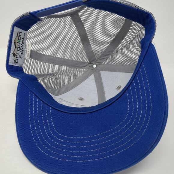 Idaho 55 Snapback Trucker Hat Blue OS Adjustable Mesh Back Arcadian Outfitters - Picture 7 of 9